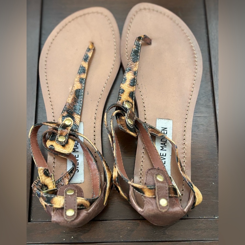 Steve Madden Animal Print Sandals
